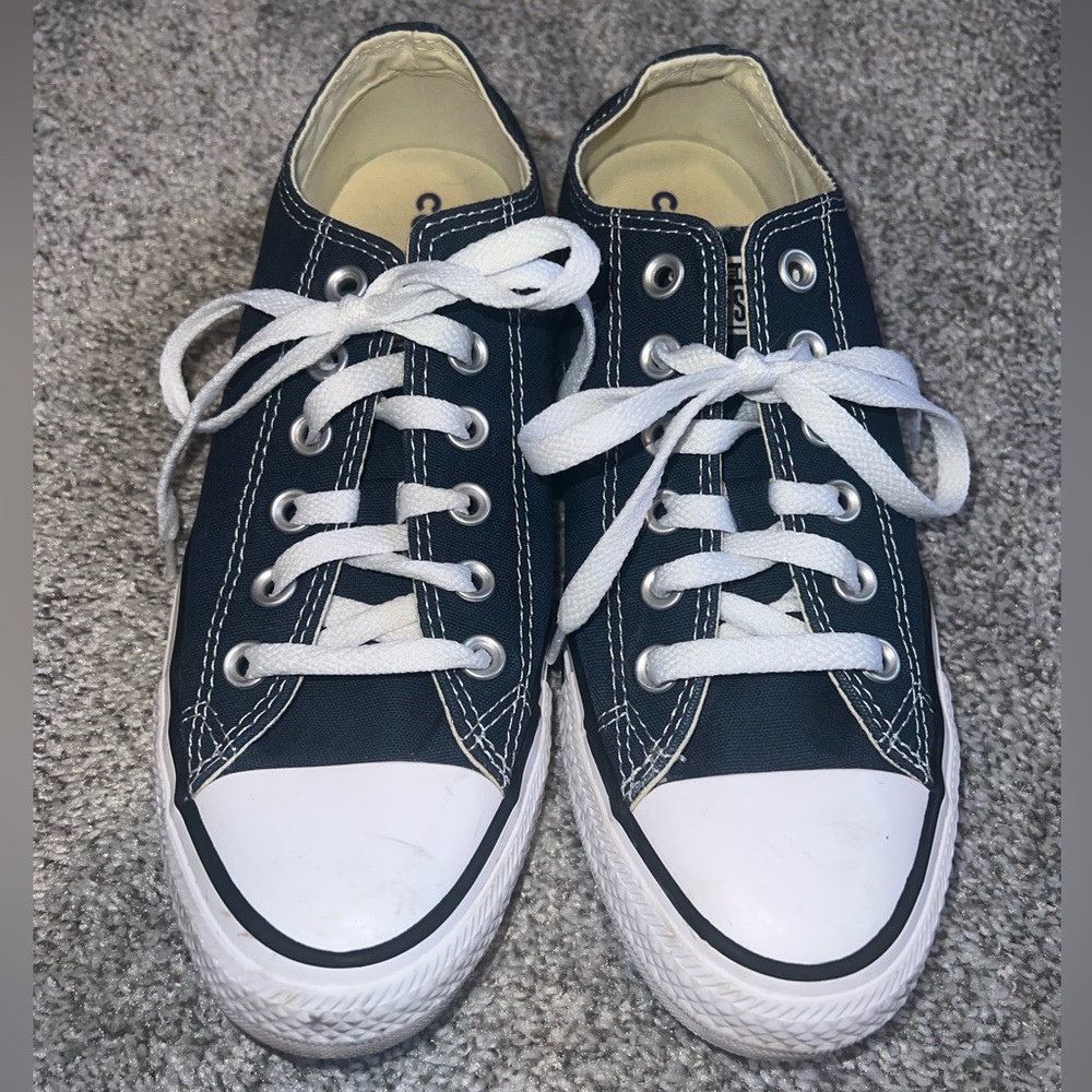 Women’s Navy Chuck Taylor All Star Canvas Low Top Converse